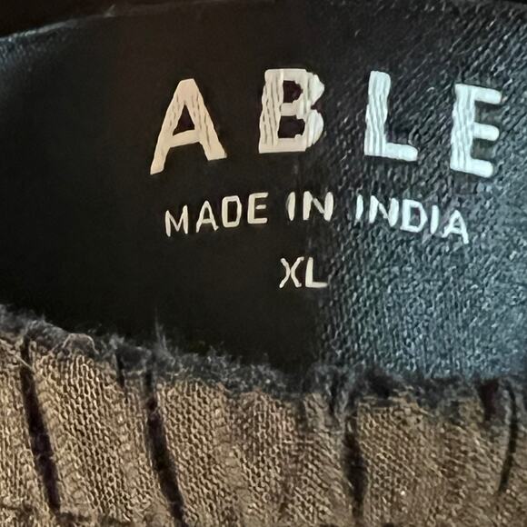 Able‎ Erna Smocked Blouse and Harper Tiered Maxi Skirt Set Black Size XL NEW - Picture 7 of 11